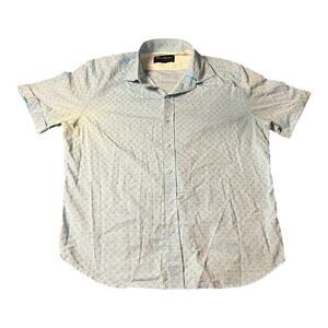 ROBERT GRAHAM Modern Americana Short Sleeve Shirt Mens‎ 2XL Tailored Fit Paisley
